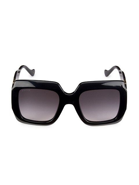 Gucci Chain 54MM Square Sunglasses | Saks Fifth Avenue