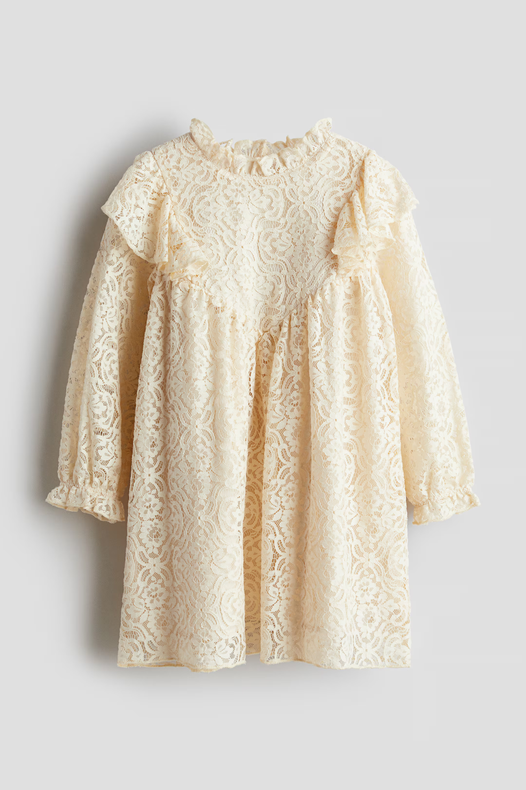 Ruffle-Trimmed Lace Dress | H&M (US + CA)