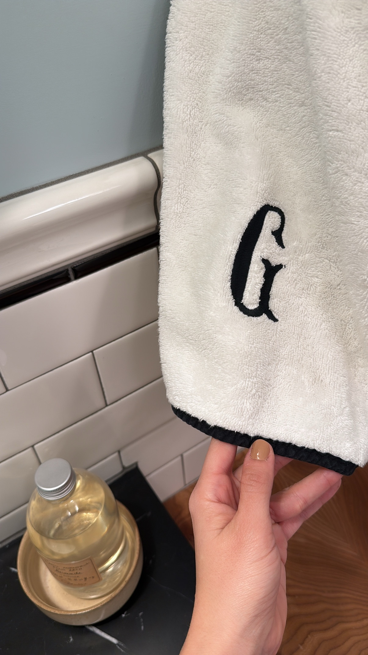 I love our monogrammed towels... the piped edge is such a classic detail, and you can choose your type style! They come in lots of colors. 

 #LTKHome #LTKWatchNow