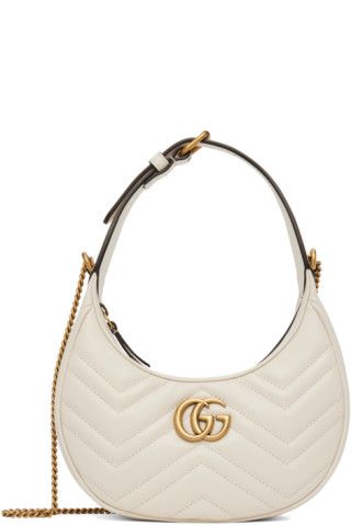 White Mini GG Marmont Bag | SSENSE