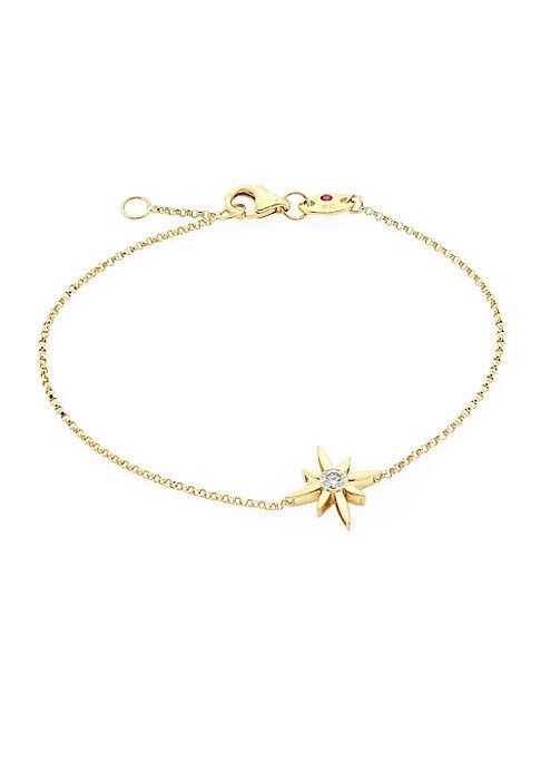 Roberto Coin Women's Disney x Roberto Coin Princess Cinderella 18K Yellow Gold & Diamond Star Bracel | Saks Fifth Avenue