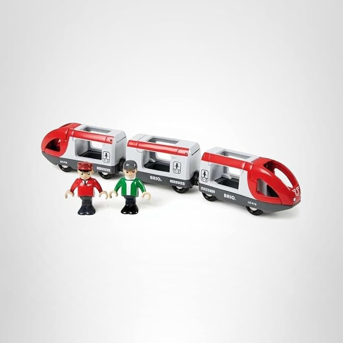 BRIO World 33505 - Travel Train Set - Premium 5 Piece Wooden Toy Set for Toddlers | Ideal Birthda... | Amazon (US)