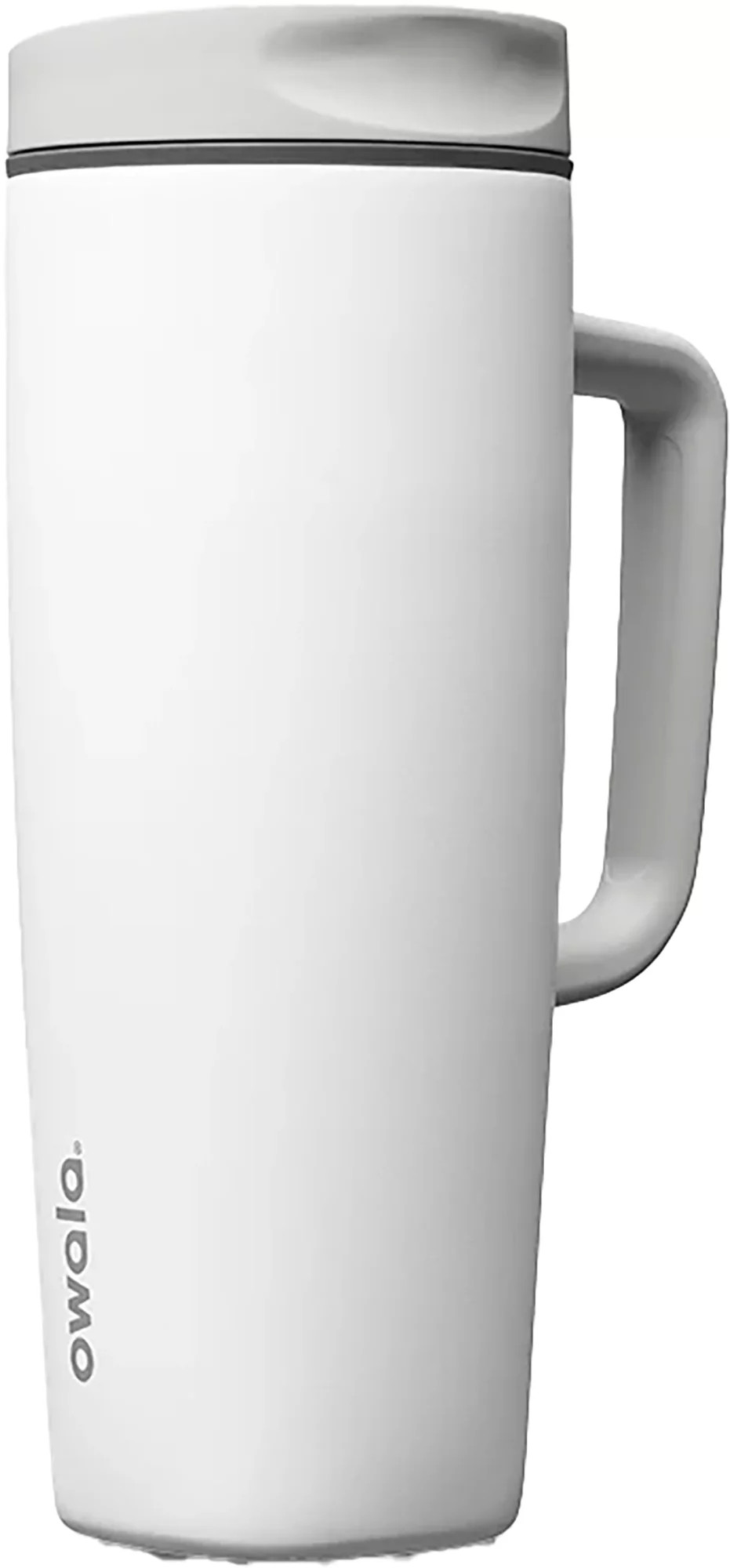 Owala 24 oz. Stainless Steel SmoothSip Slider Coffee Tumbler with Handle, Shy Marshmallow White | Golf Galaxy