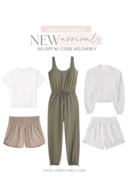 Abercrombie new arrivals on sale! Use code: AFLOVERLY for an extra 15% off! Loverly Grey wears an XS/25

#LTKFind #LTKfit #LTKsalealert