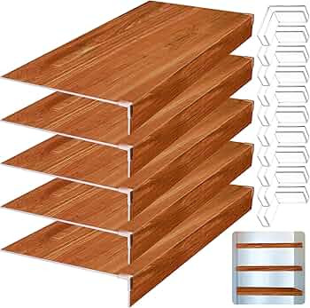 Hoolerry 5 Pcs 32 x 12 Inch Foamed PVC Wire Rack Covers for Removable Closet Decoration(Not Wood)... | Amazon (US)