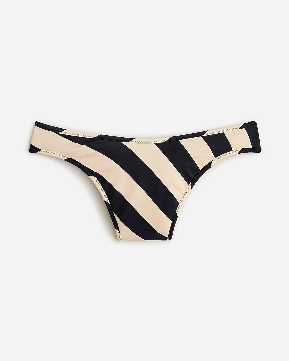 '90s high-leg bikini bottom in reversible dot-stripe print | J.Crew US