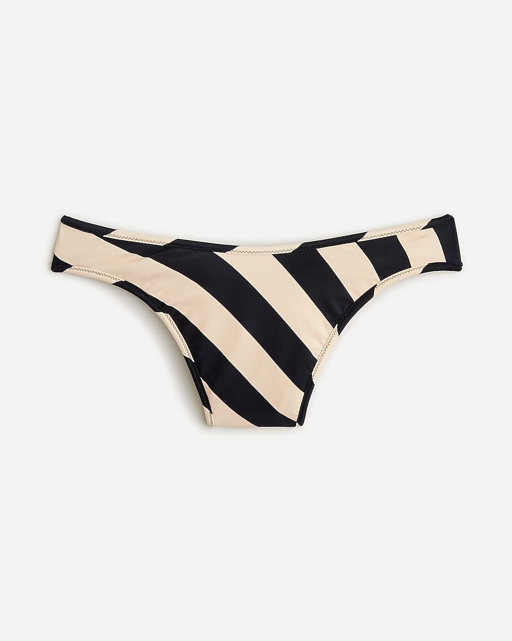 '90s high-leg bikini bottom in reversible dot-stripe print | J.Crew US