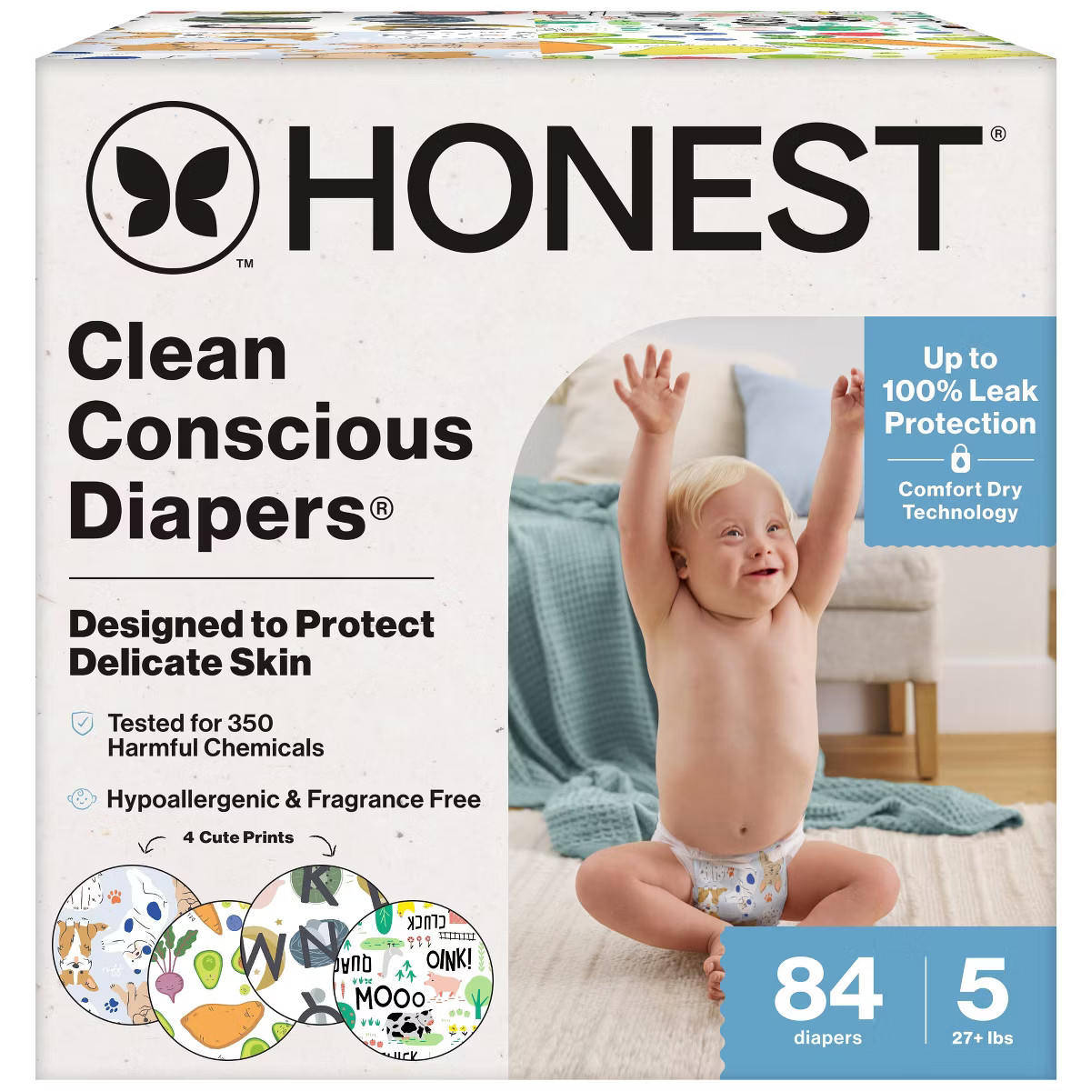 The Honest Company Clean Conscious Disposable Diapers -Turtle Time + Pattern Play - Size 2 - 72ct | Target