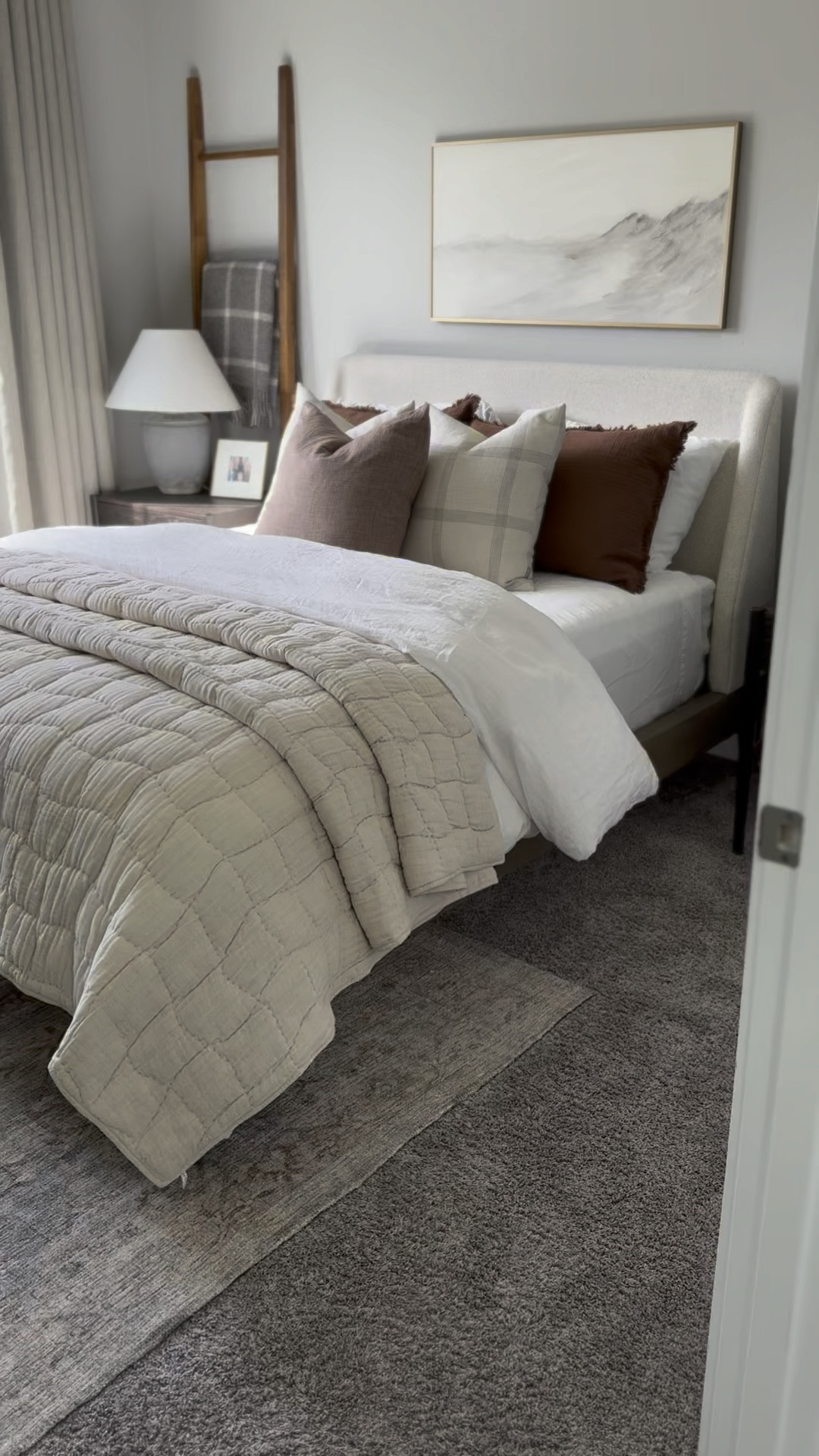 My new upholstered Pottery Barn bed! Loving the classic and comfortable look in our guest bedroom! 

#LTKhome #LTKstyletip #LTKsalealert