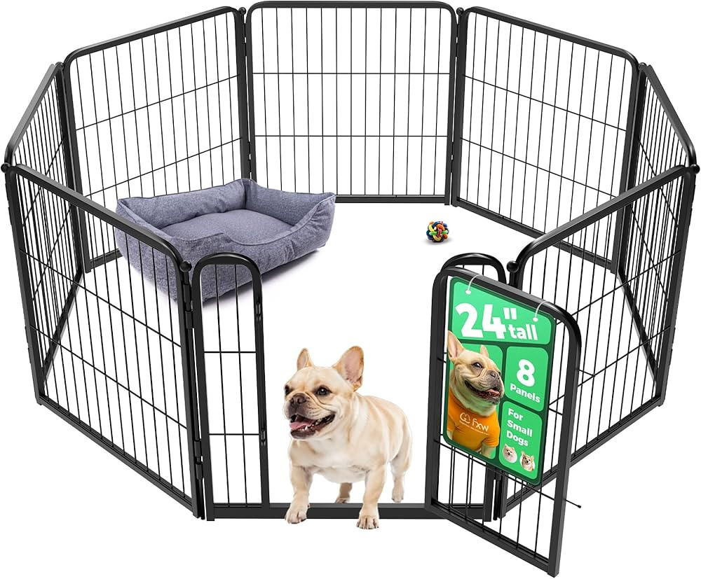 FXW Homeplus Unleashed Indoor Dog Playpen - Stress-Free and Safe Play, Heavy Duty 24 Inch 8 Panel... | Amazon (US)