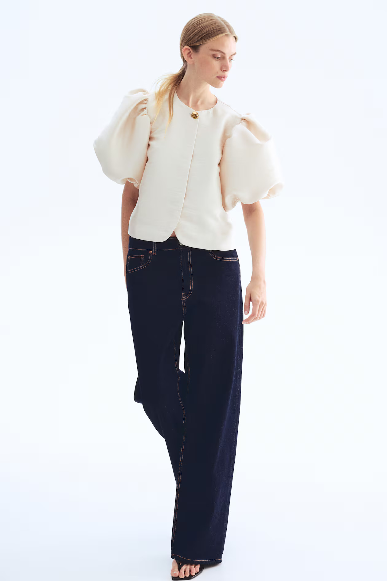 Balloon-sleeved blouse | H&M (UK, MY, IN, SG, PH, TW, HK)