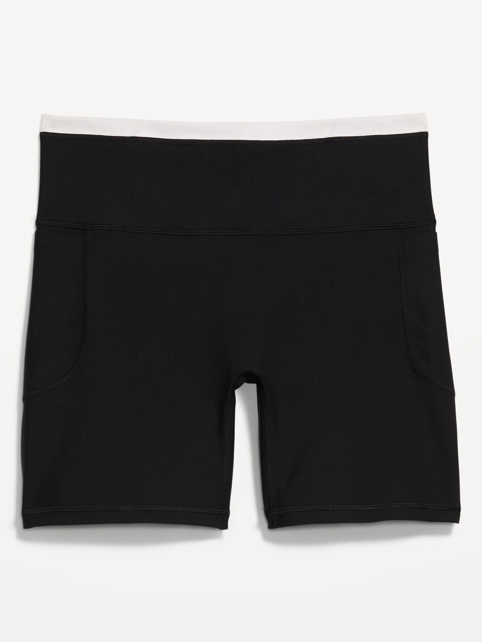 Extra-High Waisted PowerSoft Boundless Pocket Biker Shorts-- 6-inch inseam - No Front Seam | Old Navy (US)