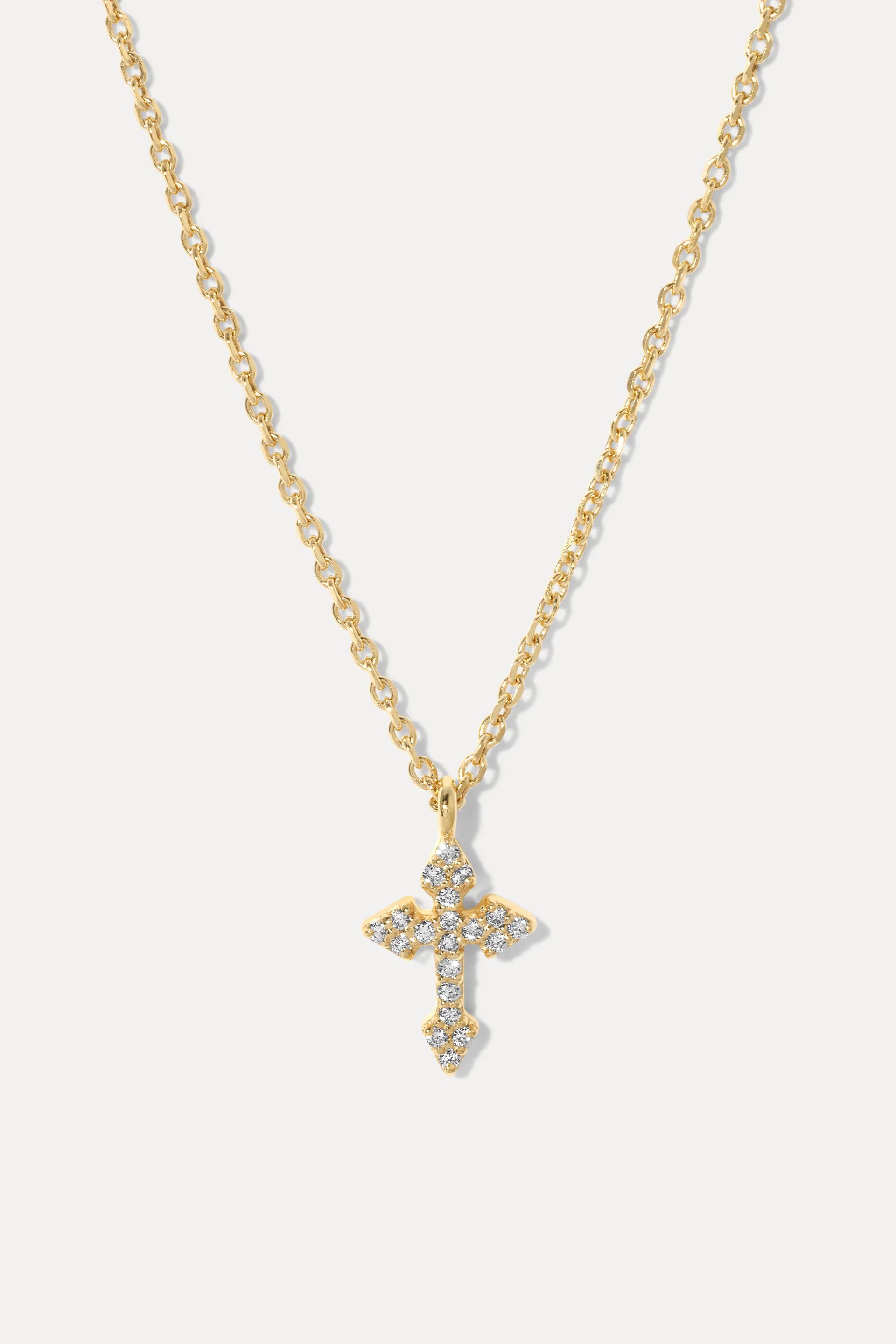 Diamond Cross Necklace | Miranda Frye Inc.