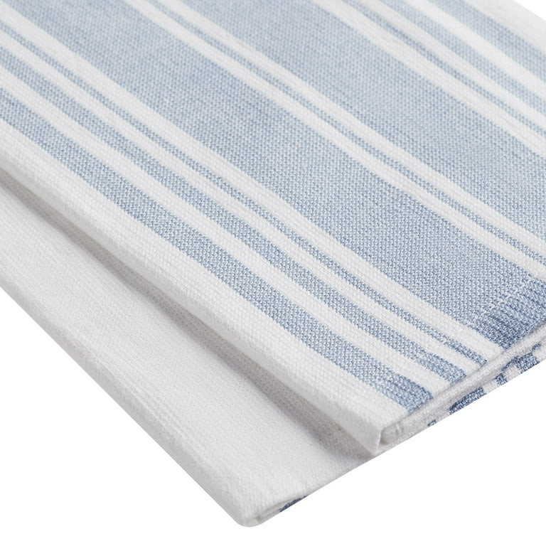 Better Homes & Gardens Blue Linen Cotton Woven Dual-Purpose Oversized Kitchen Towels 3 Pack | Walmart (US)