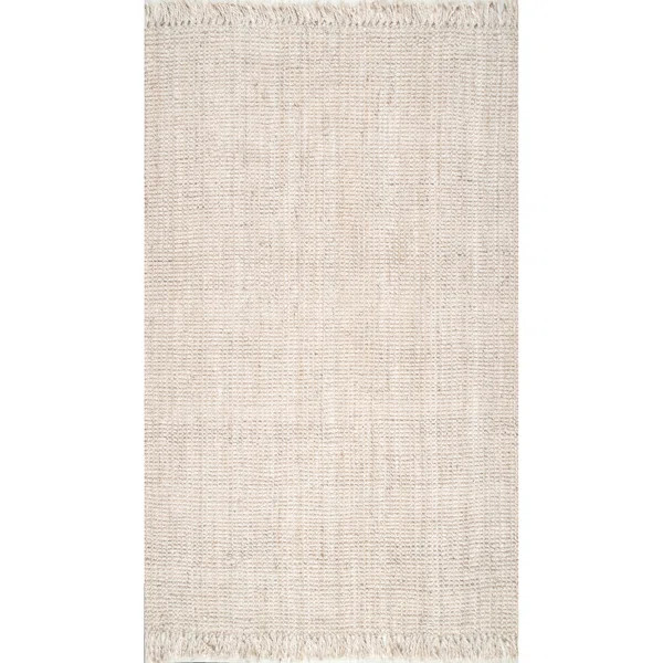 Elana Handmade Flatweave Jute/Sisal Bleached Ivory Area Rug | Wayfair North America