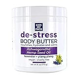 Kiss My Face De-Stress Body Butter - Lavender + Ylang Ylang - Nourishing Blend Of Rhodiola Rosea, He | Amazon (US)