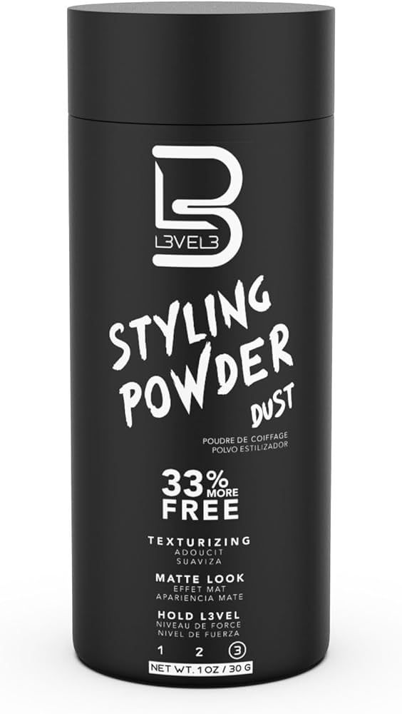 L3 Level 3 Styling Powder - Natural Look Mens Powder - Easy to Apply with No Oil or Greasy Residu... | Amazon (US)