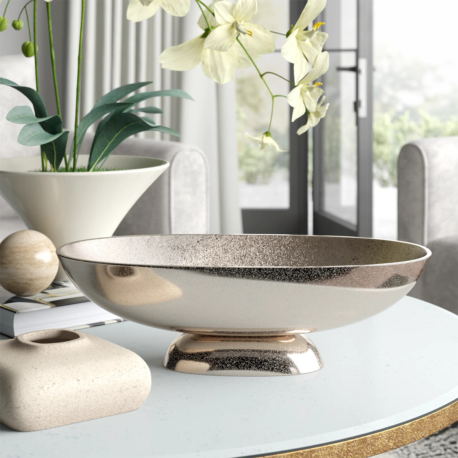 Wade Logan® Fontes Oval Decorative Aluminum Bowl & Reviews | Wayfair | Wayfair North America