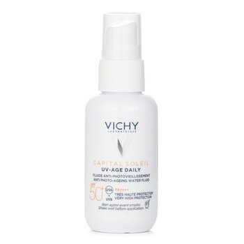 VichyCapital Soleil UV Age Daily Anti Photo Ageing Water Fluid SPF 50 (For All Skin Types) 40ml | Strawberrynet