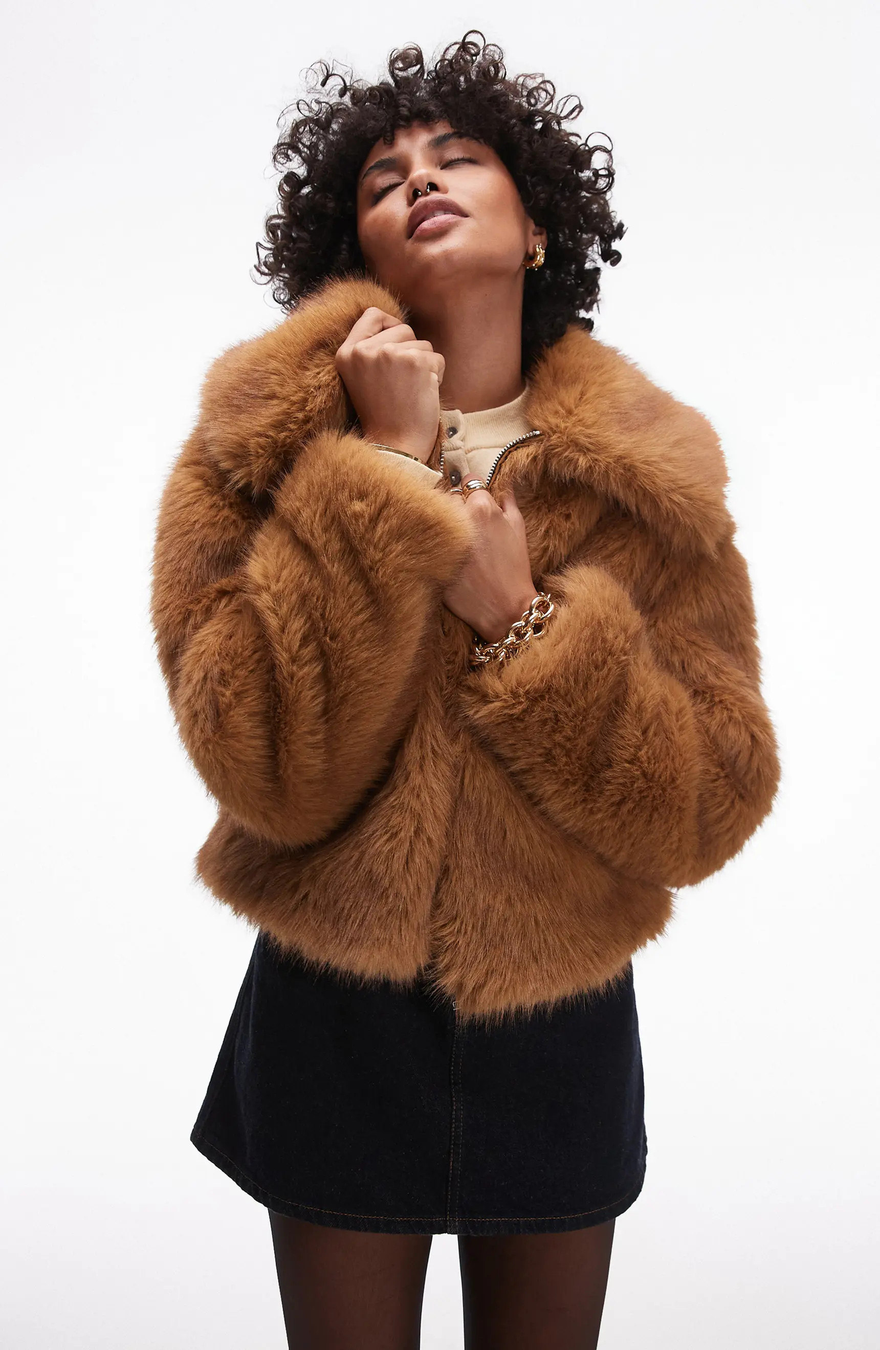 Topshop Faux Fur Bomber Jacket | Nordstrom | Nordstrom