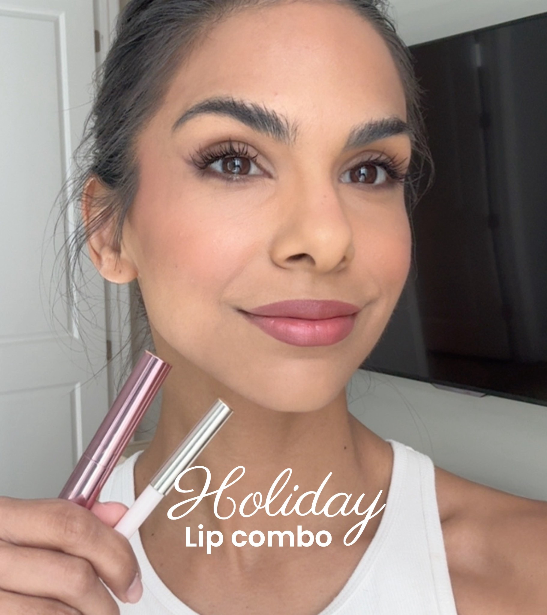The prettiest lip combo for your holiday events. Has a pink shimmer to it. 

#LTKBeauty #LTKHoliday #LTKGiftGuide