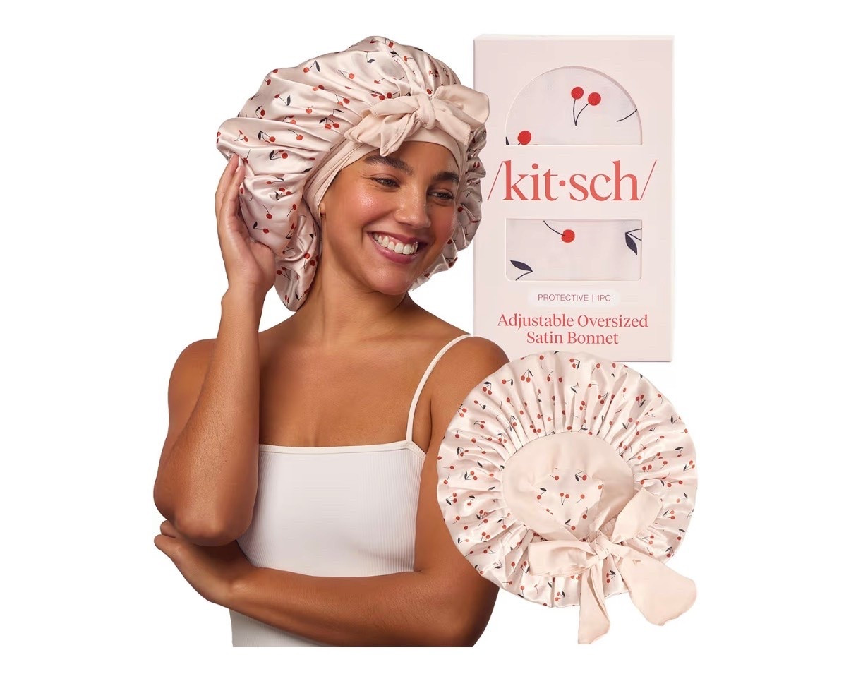 Kitsch XL Satin Bonnet for Sleeping - Cherry Print
Softer Than Silk Bonnet For Sleeping Women - Secure Fit, Adjustable & Prevents Breakage Hair Bonnet For Sleeping

Hair beauty item
Amazon and Ulta hair products

#LTKBeauty