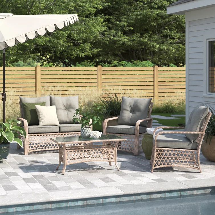 Amalfi 4 - Person Seating Group with Cushions | Wayfair North America