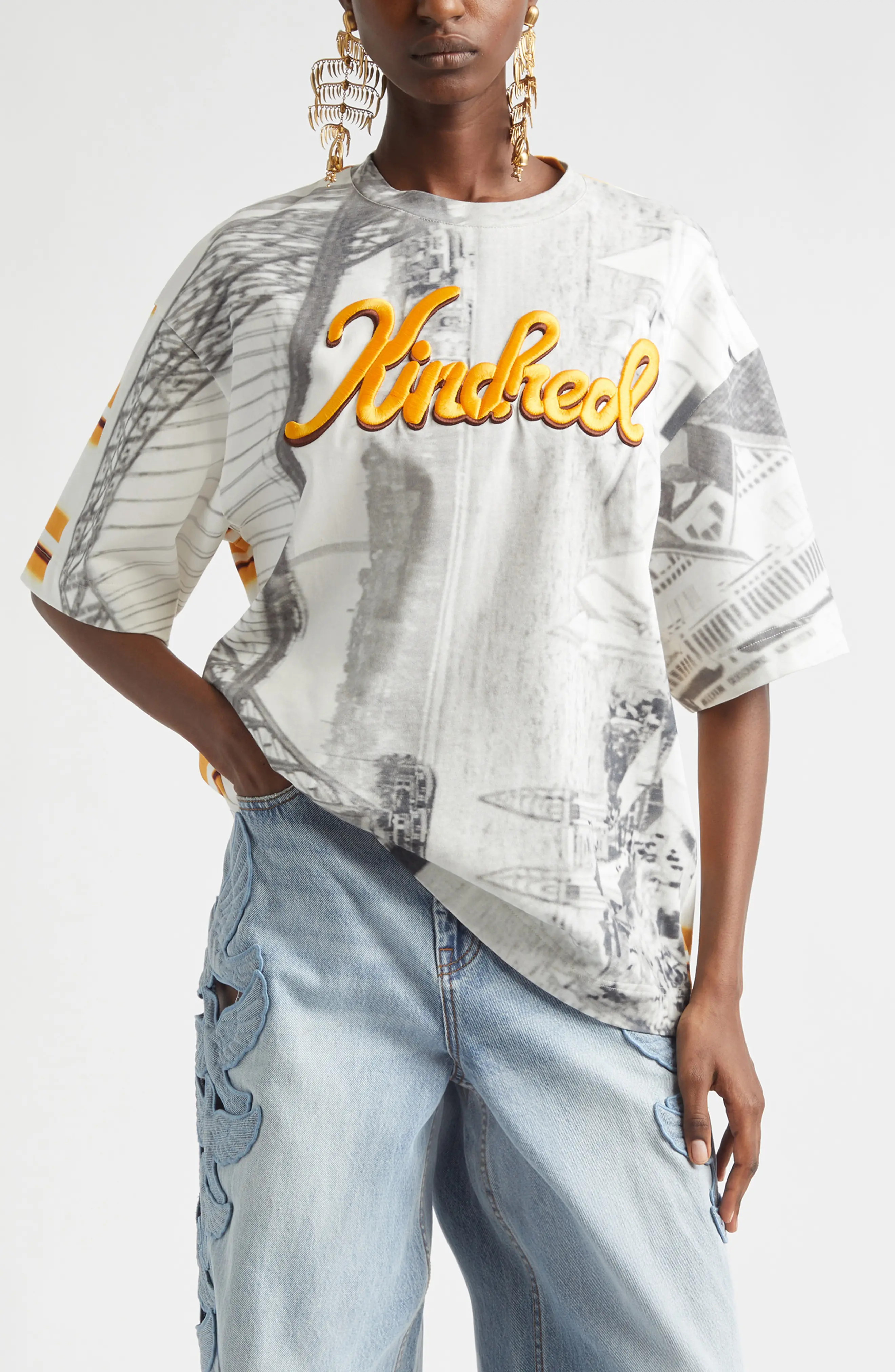 Alchemy Oversize Embroidered Cotton Graphic T-Shirt (Women) | Nordstrom | Nordstrom