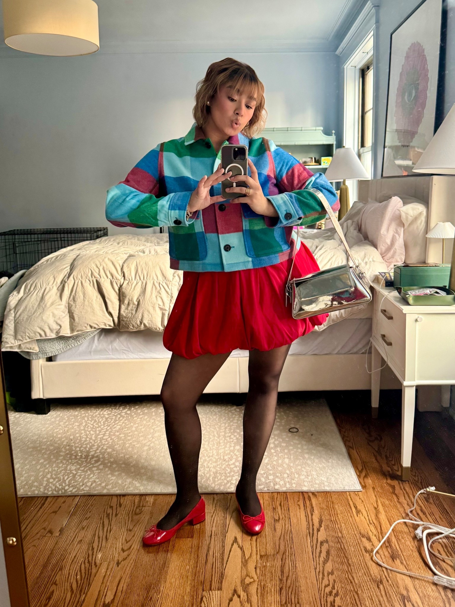 this plaid number from walmart is such a steal + paired with a fun bubble skirt and a little ballet flat

#LTKHoliday #LTKSeasonal #LTKFindsUnder50