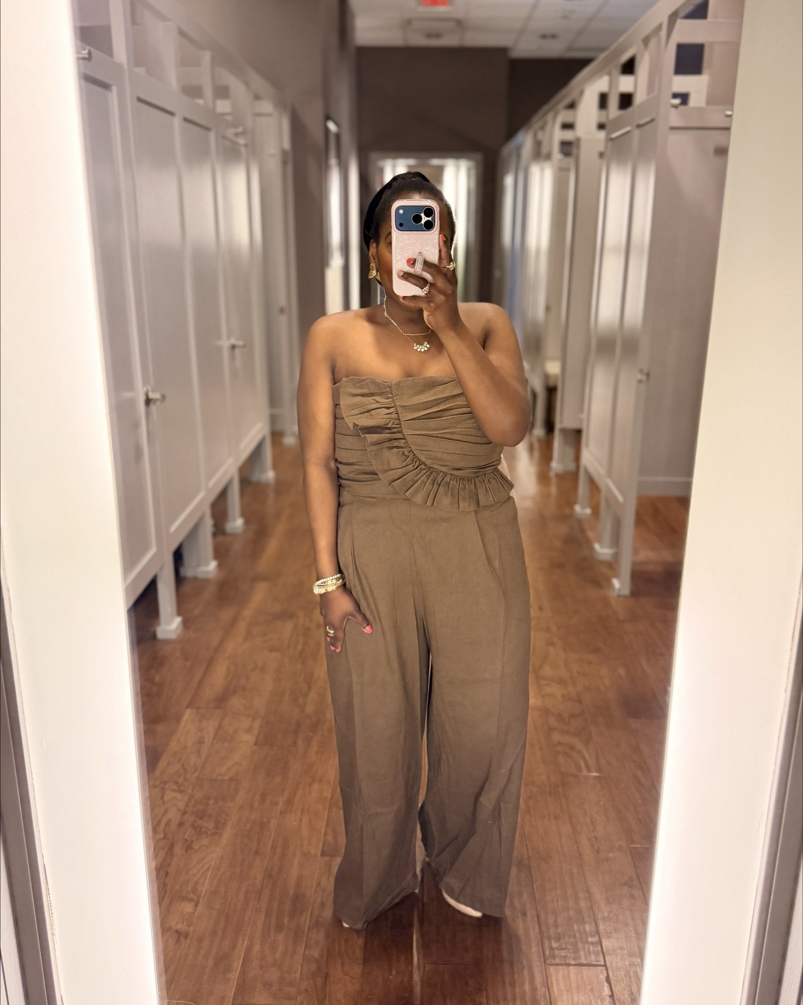 The perfect brown linen ruffle jumpsuit from LOFT! I’m wearing the 14 but would prefer the 12. 🤎🤎🤎

#LTKMothersDay #LTKWedding #LTKgrwm
