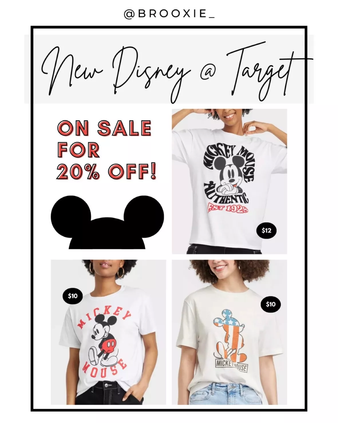 Disney Shirt for Women - Mickey Fashion - Walt Disney World - White