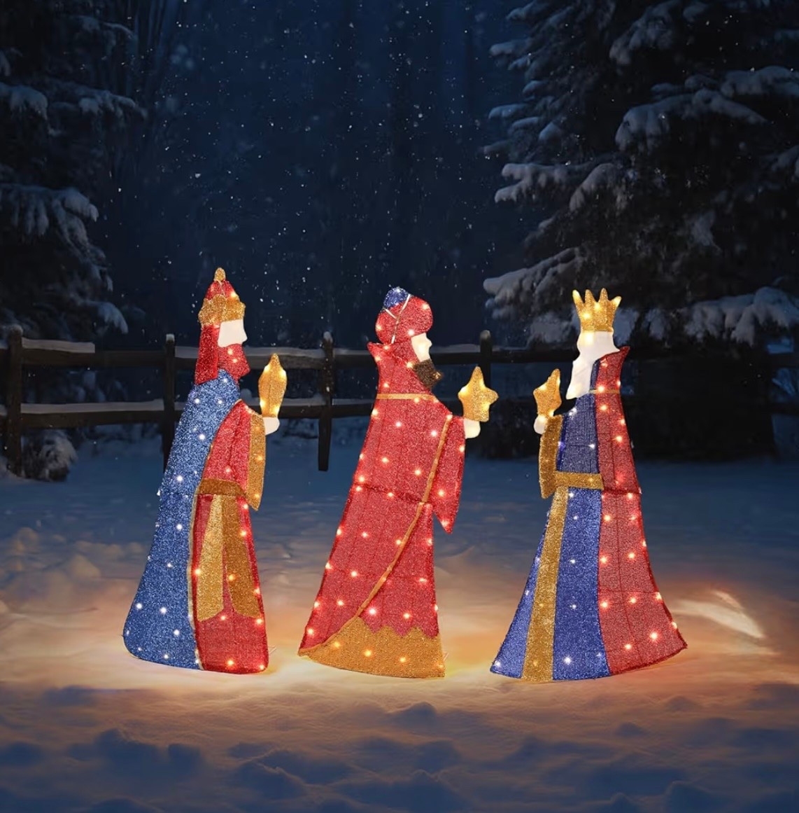 3 wiseman outdoor Christmas decorations 👑 

#LTKHoliday #LTKHome #LTKSeasonal