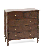 32x32 5 Drawer Spindle Dresser | TJ Maxx