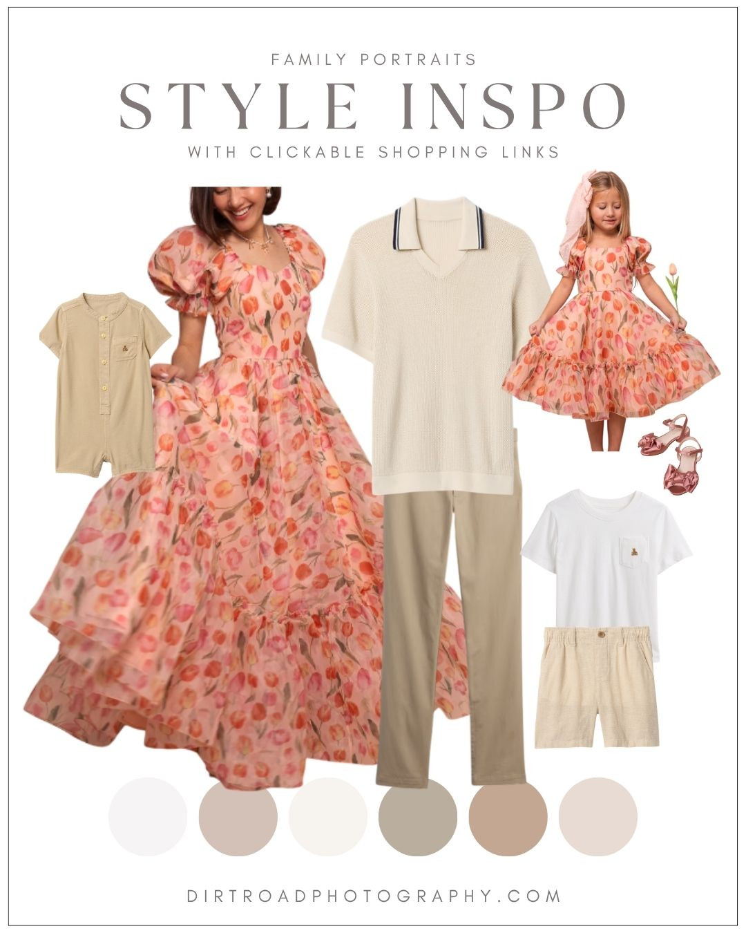 Rust, peach, and florals create bold, boho outfits for family pictures you’ll love.

A perfect color combo for sunny spring evenings.

#springfamilypictures #boldneutrals #styledfamilyphotos

#LTKKids #LTKStyleTip #LTKSaleAlert