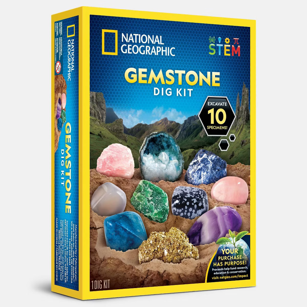 National Geographic Gemstone Dig Kit: Educational Science & Geology Activity for Grades 1-9 with ... | Target