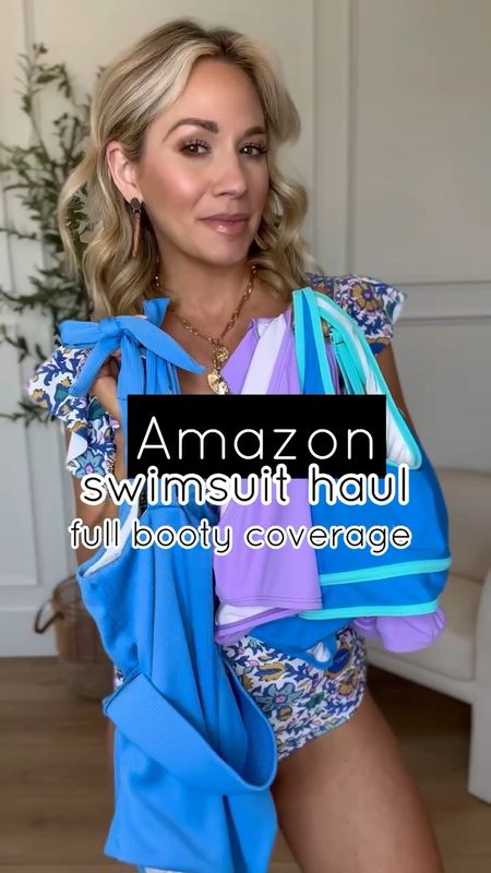 Amazon bright full coverage swimwear// Wearing a TTS S in all and sandals. Perfect for a spring or summer vacation 

Vacation outfit, swimsuit, spring outfit 

#LTKtravel #LTKSeasonal #LTKswim