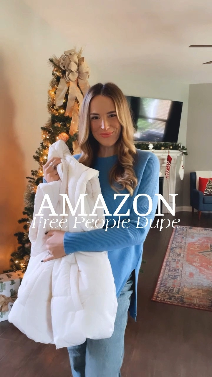 Amazon OR Free People: Styling one of my favorite dupes, this puffer vest & sweater combo!! 

#LTKHoliday #LTKstyletip #LTKsalealert