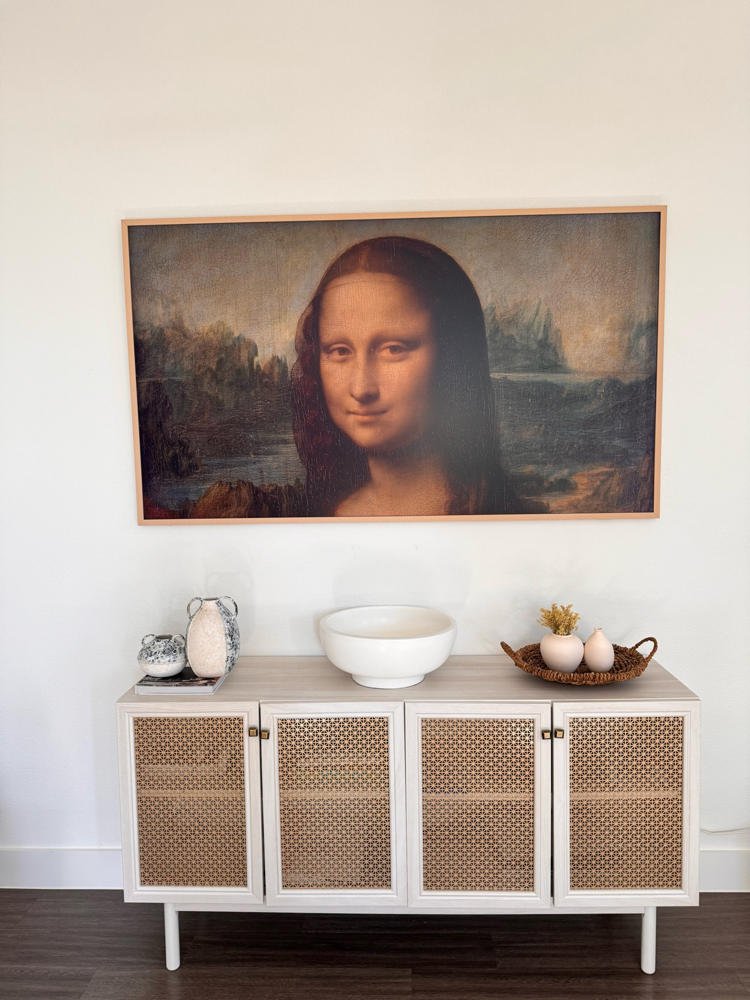 TV console, Samsung frame TV. Living roomm

#LTKhome