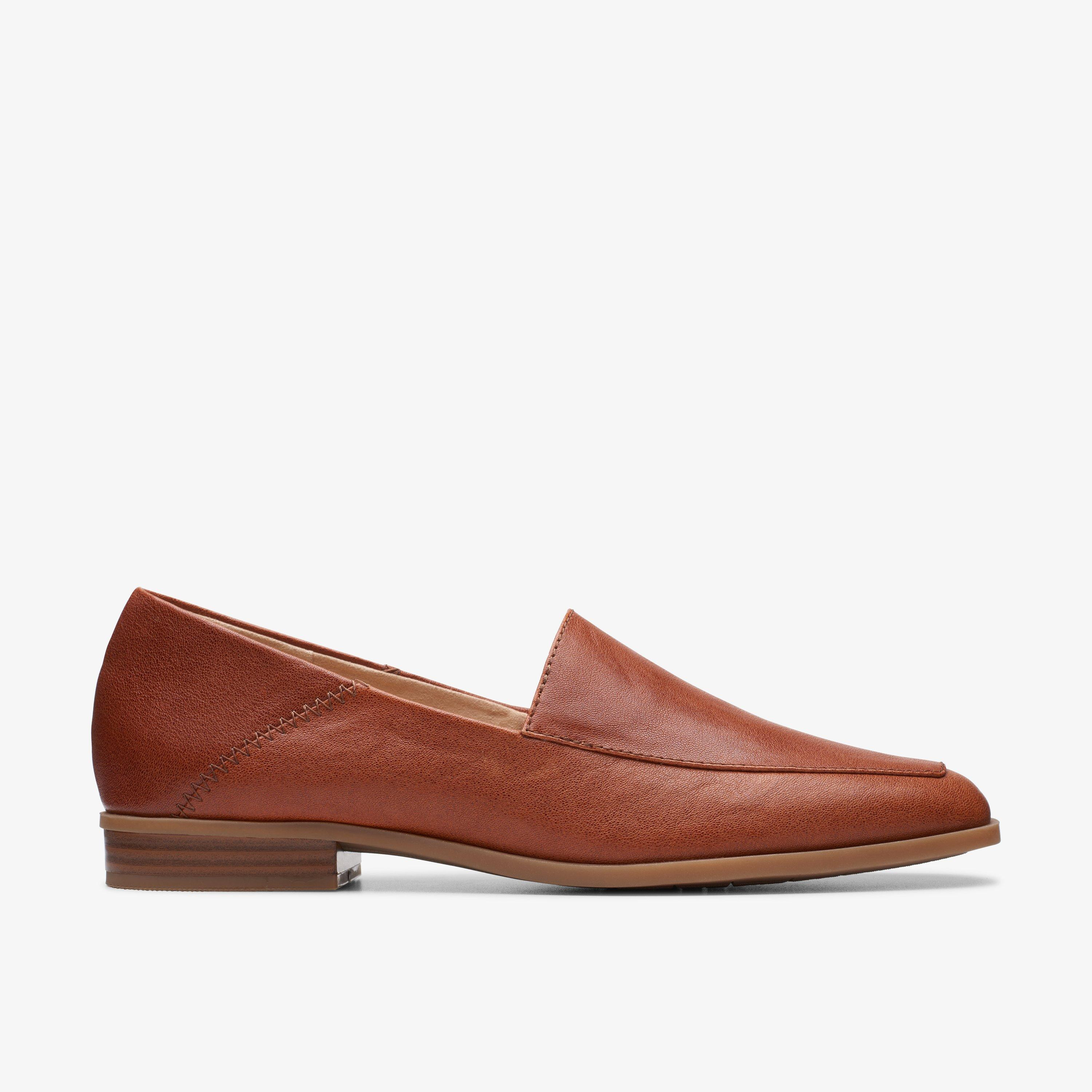 WOMENS Sarafyna Freva Dark Tan Leather Loafers | Clarks US | Clarks (US)