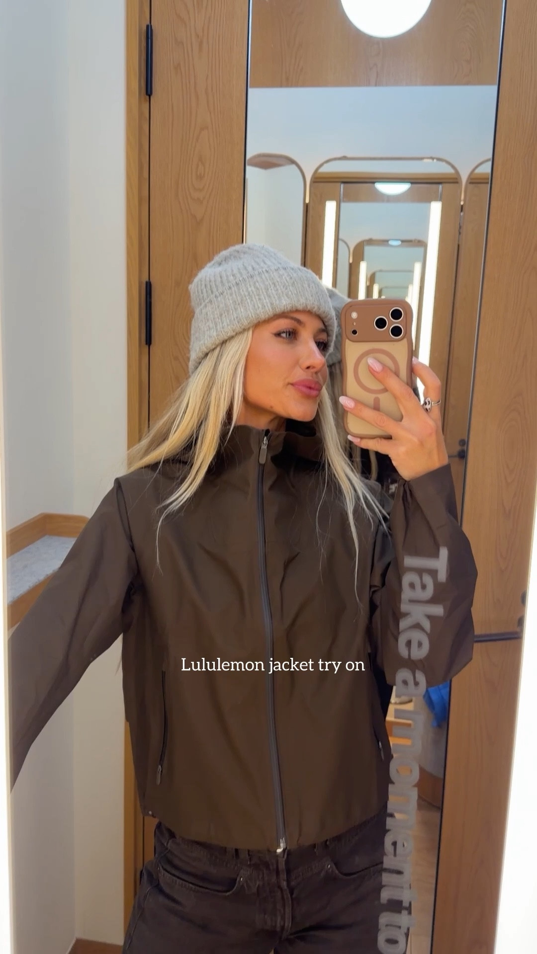 Lululemon jacket tryon! So good!
I usually wear a 4/6 there. 
#lululemon #tryon

#LTKootd
