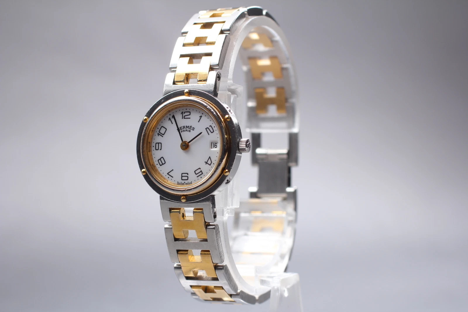 Vintage [Exc+5] HERMES Clipper CL4.220 24mm Date Quartz Women's Watch From JAPAN  | eBay | eBay US