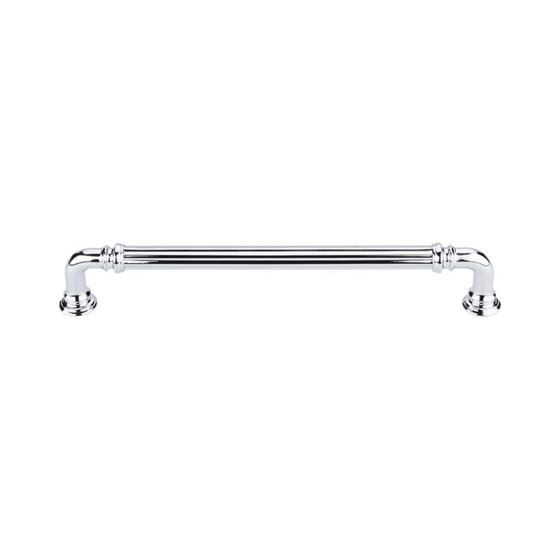 Top Knobs TK324 Reeded 7 Inch Center to Center Handle Cabinet Pull from the Chareau Collection Polis | Build.com, Inc.