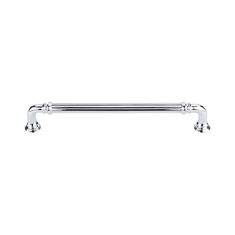 Top Knobs TK324 Reeded 7 Inch Center to Center Handle Cabinet Pull from the Chareau Collection Polis | Build.com, Inc.