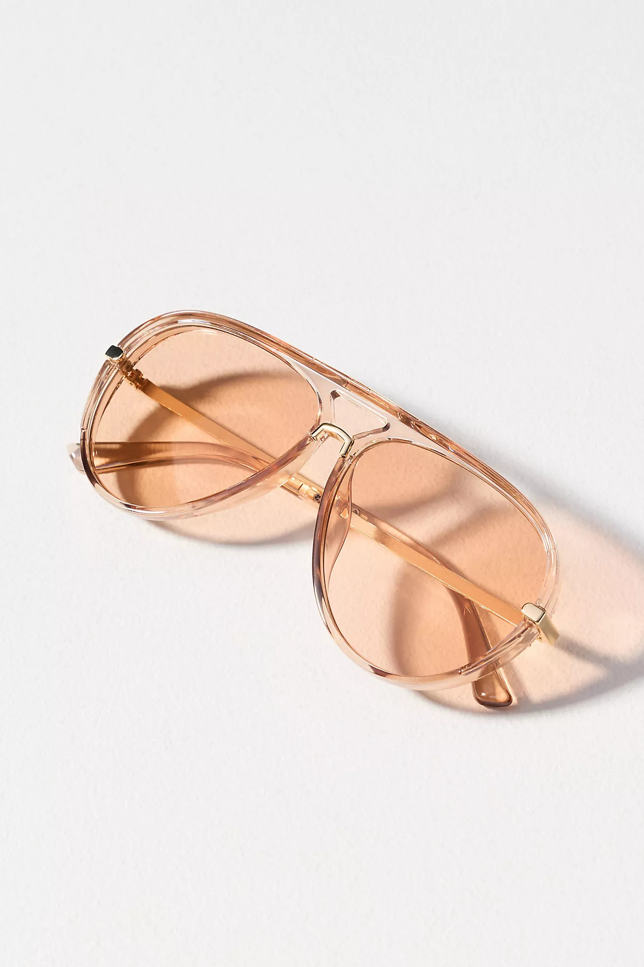 I-SEA Colored Translucent Aviator Sunglasses | Anthropologie (US)