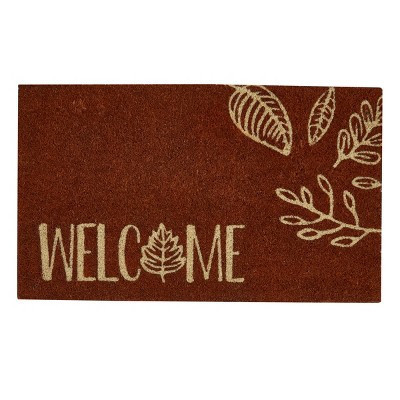 Split P Graphic Leaves Welcome Doormat | Target