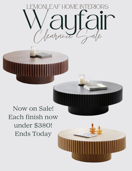 Fluted coffee table part of Wayfair’s clearance sale! Now under $380 for any finish



#LTKStyleTip #LTKSaleAlert #LTKHome