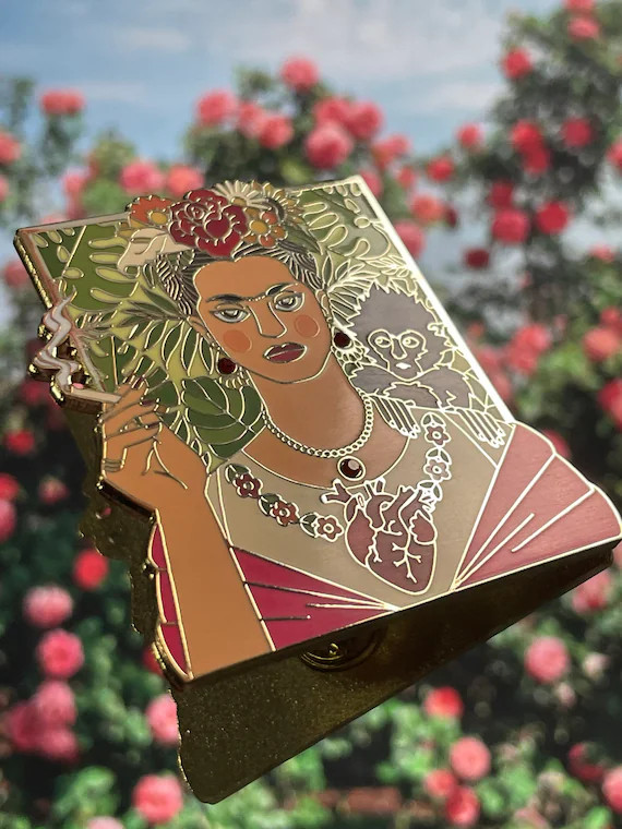 Frida Kahlo // LIMITED EDITION Jumbo Frida Kahlo Hard Enamel Pin // Frida Khalo Gifts // Mexican ... | Etsy (US)