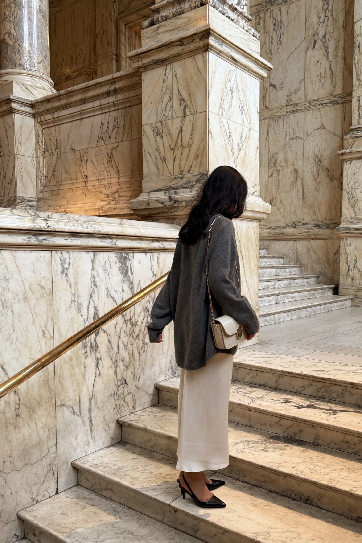 Jumper: Arket
Skirt: Zara
Bag: Sezane
Heels: Jonak

#LTKstyletip #LTKtravel