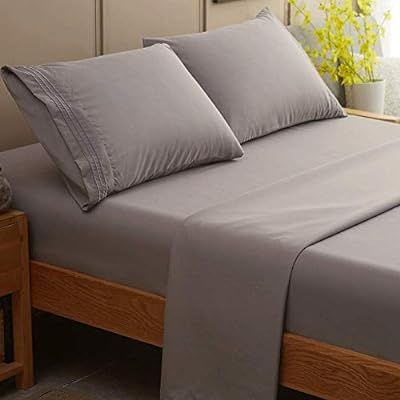 SONORO KATE Bed Sheet Set Super Soft Microfiber 1800 Thread Count Luxury Egyptian Sheets Fit 18 -... | Amazon (US)