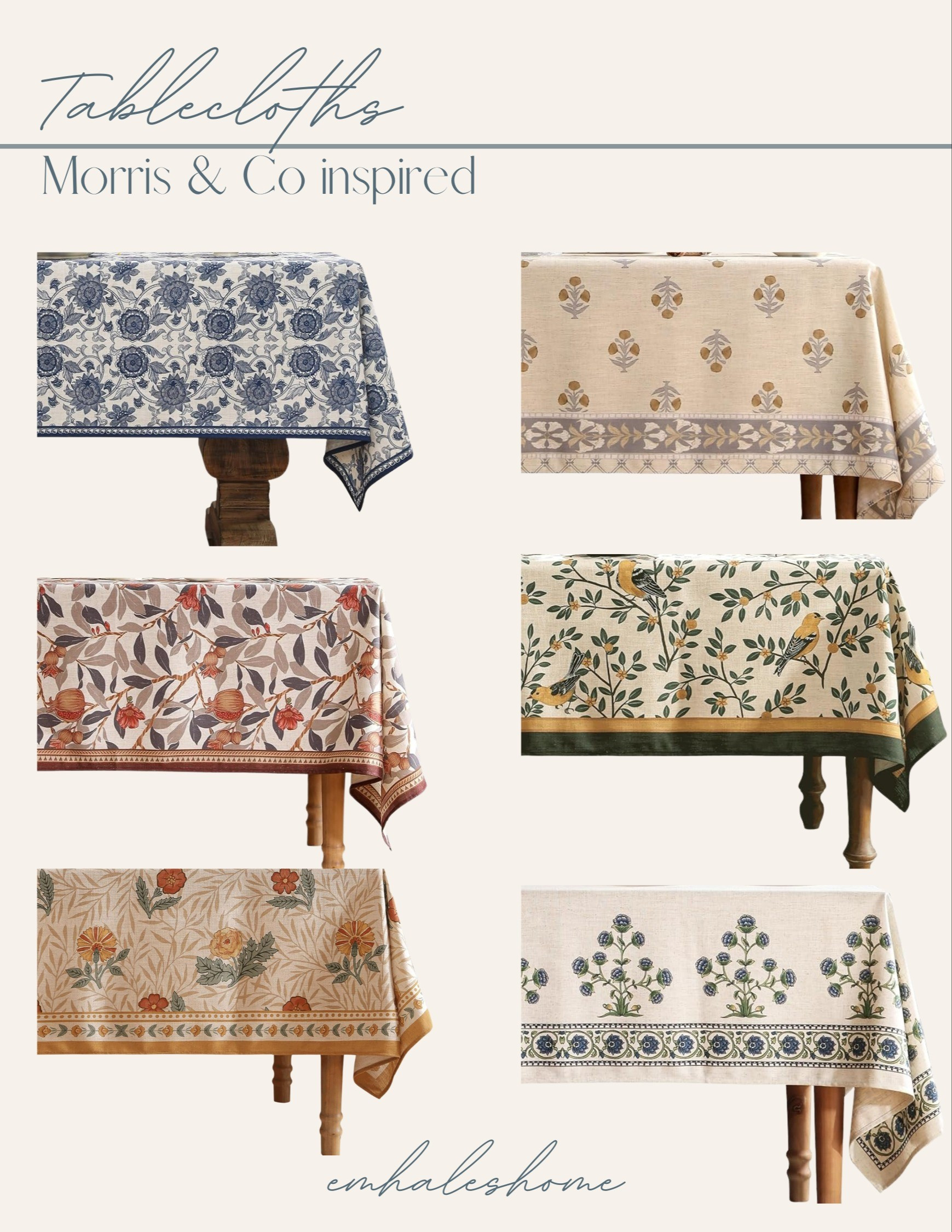 Morris & Co inspired Tablecloths 🍋

#LTKHome #LTKFindsUnder100 #LTKSummerSales